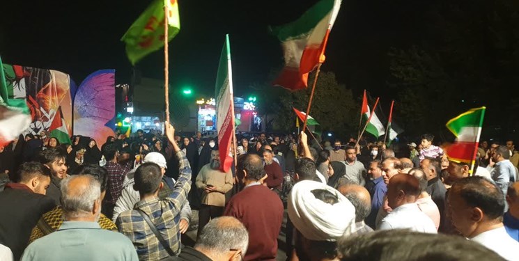 جشن مردمی به مناسبت پیروزی عملیات «طوفان الاقصی»